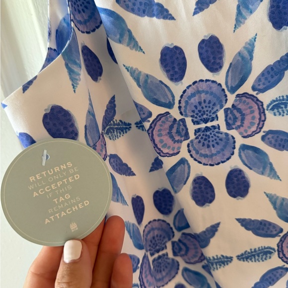 Hill House Blue and White Floral Mini Dress - Picture 6 of 7